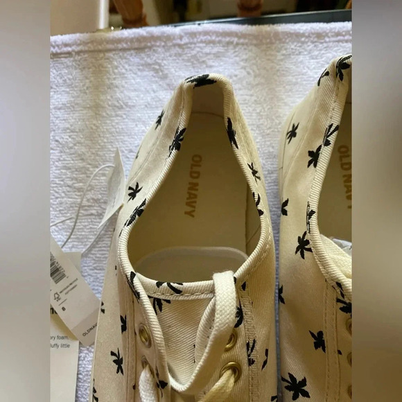 Women’s canvas sneakers with palm trees size 8 memory foam insole NWT - Picture 7 of 8